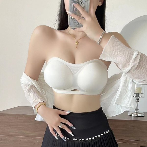 字母冰絲防滑平口增厚單品內衣