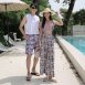 情侶泳衣(女長褲三件式+男海灘褲)