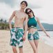情侶泳衣(女長裙三件式+男海灘褲)