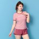 運動風短袖褲裝兩件式泳衣