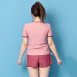 運動風短袖褲裝兩件式泳衣