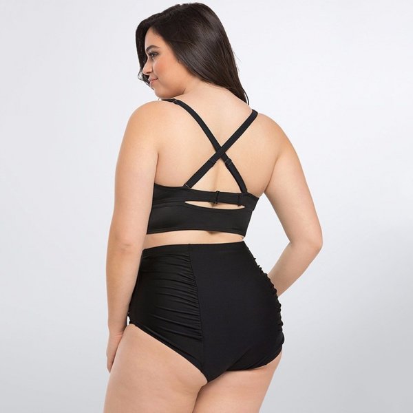 硬杯高腰兩件式泳衣